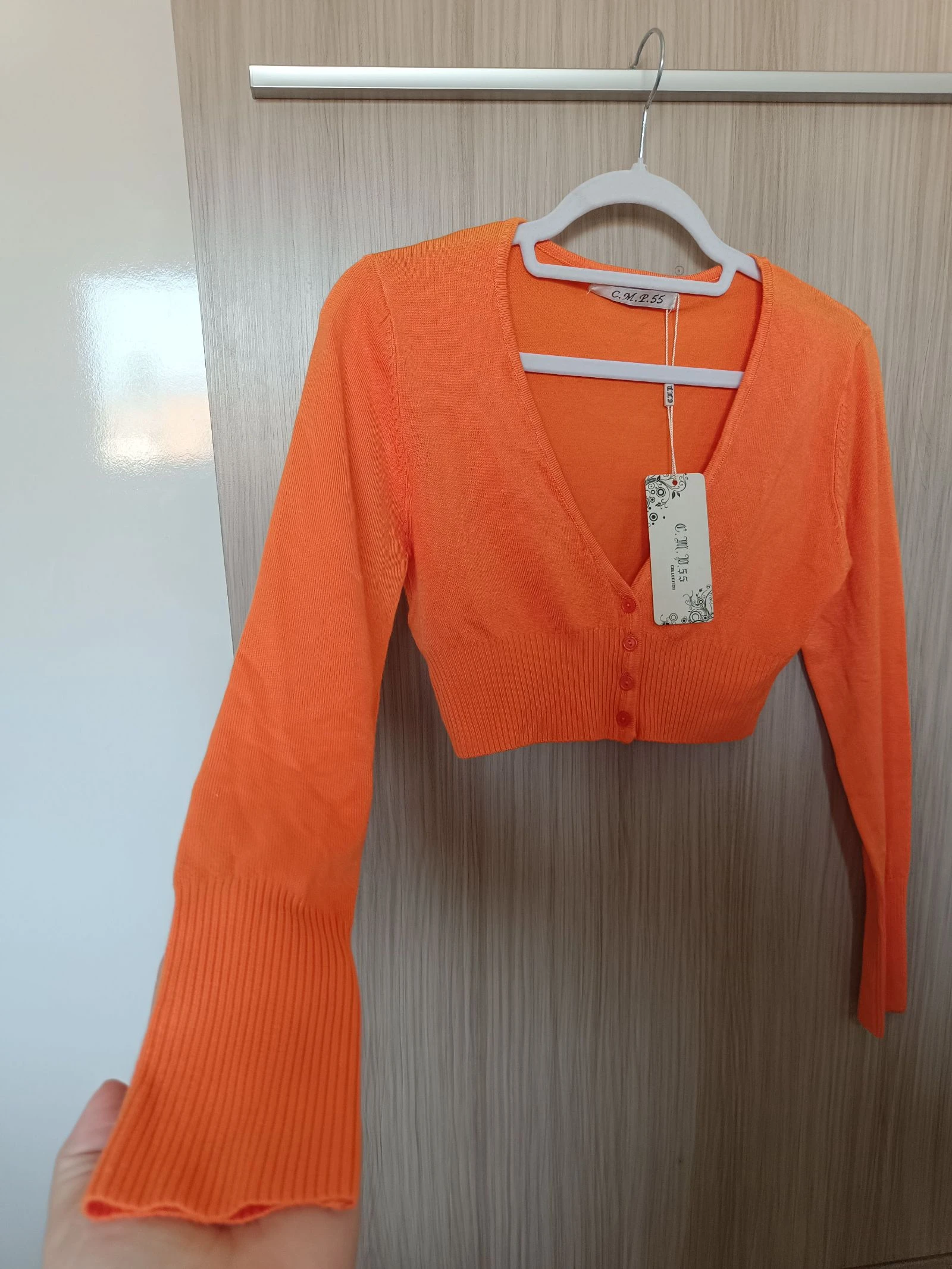 Cárdigan Cropped Naranja C.M.P. 55 nuevo con etiqueta 🍊 – photo 3